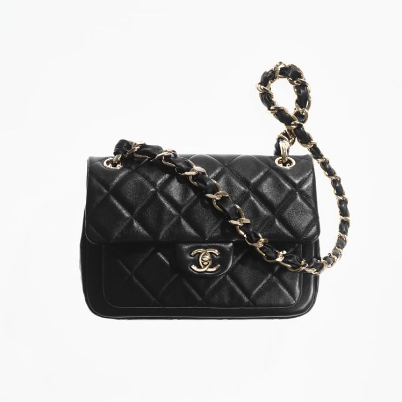  Small Flap Bag Calfskin & Gold-Tone Metal 