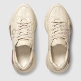  Rhyton Gucci Logo Leather Sneaker 
