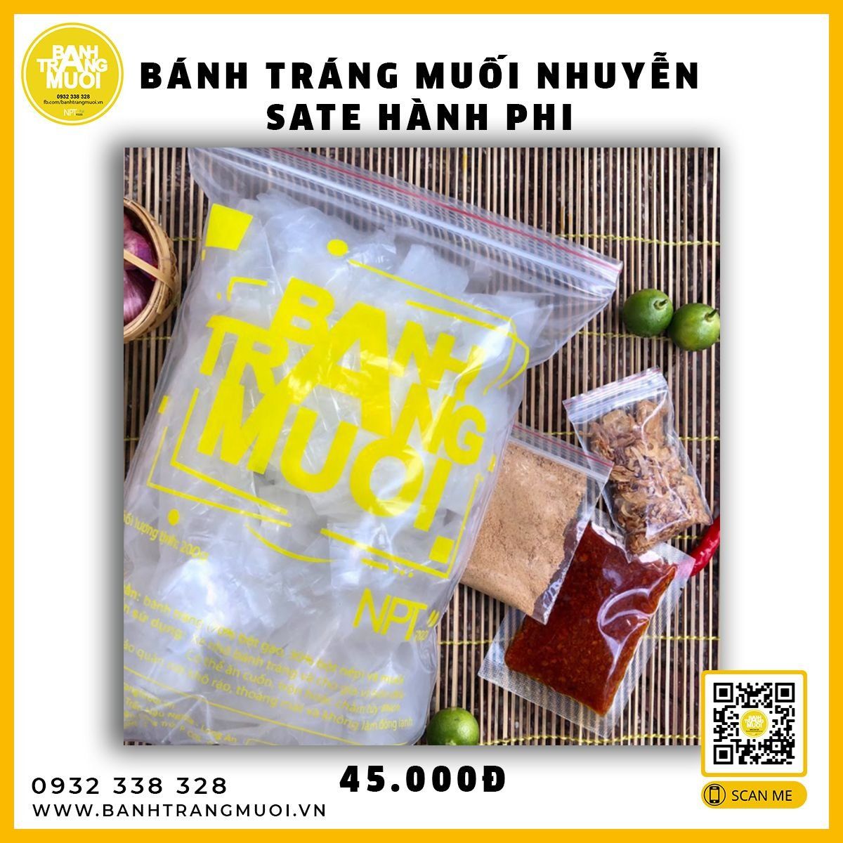  Bánh Tráng Sate Tỏi Phi 