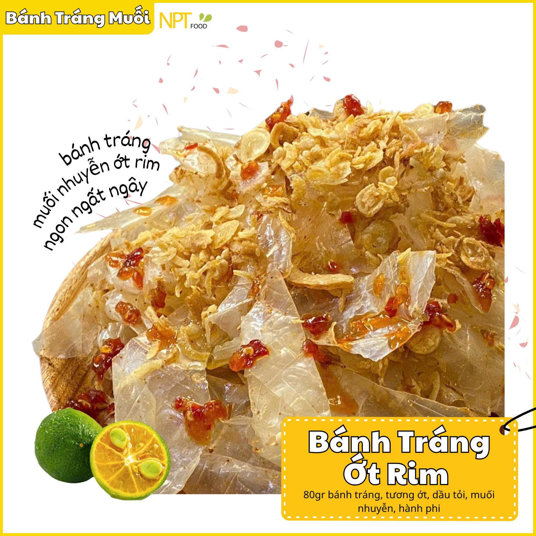  Bánh Tráng Muối Nhuyễn Ớt Rim 