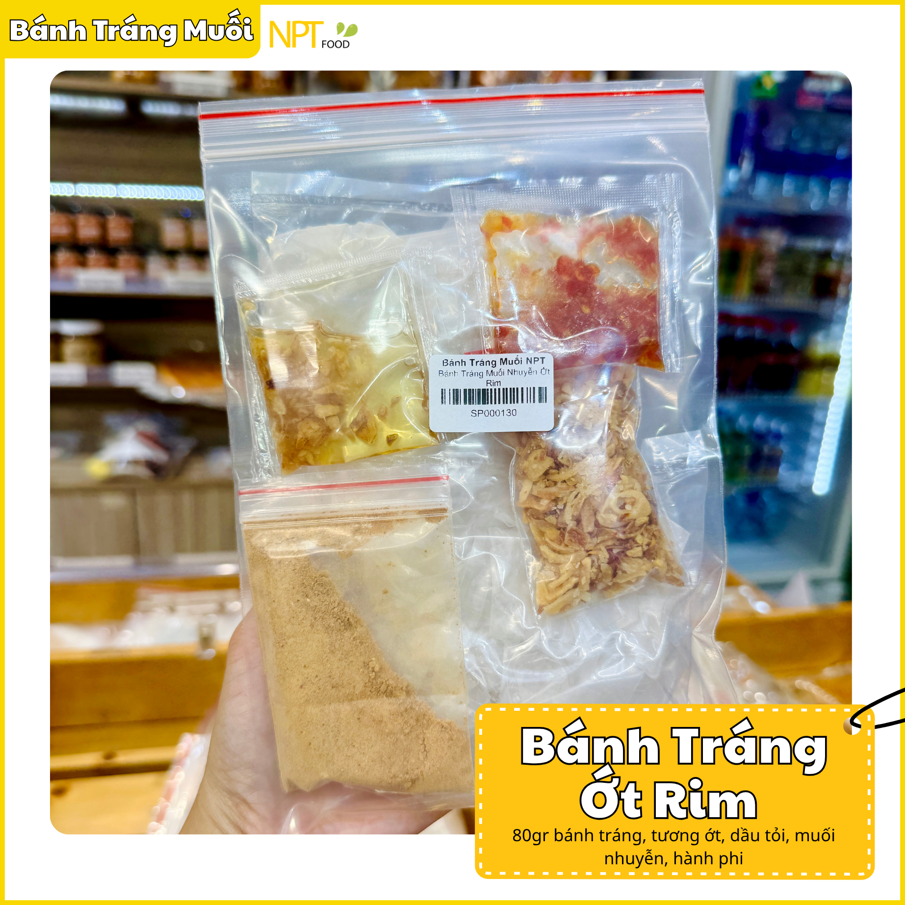  Bánh Tráng Muối Nhuyễn Ớt Rim 