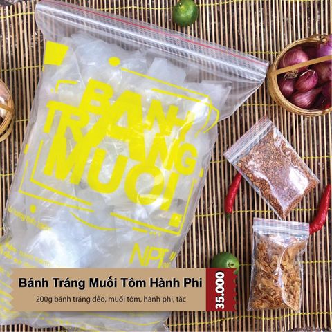  Bánh Tráng Muối Tôm 