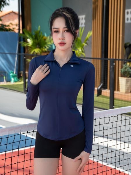 Áo polo tay dài cổ dây kéo Reeta A3050