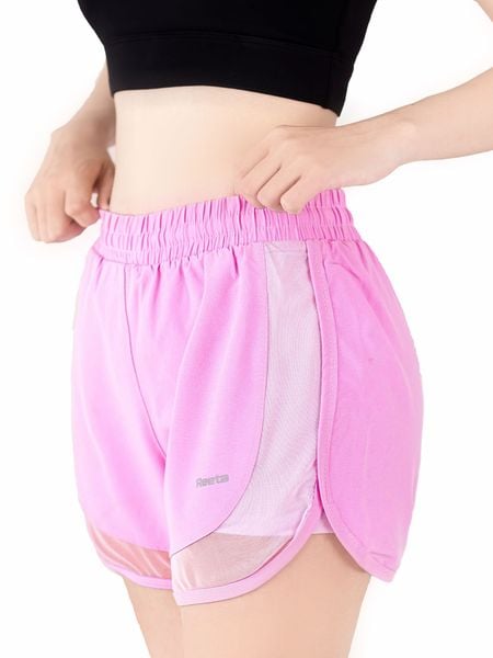 Quần short đùi thể thao nữ phối lưới Reeta A2288