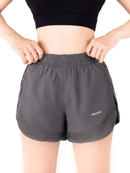 Quần short đùi thể thao nữ phối lưới Reeta A2288