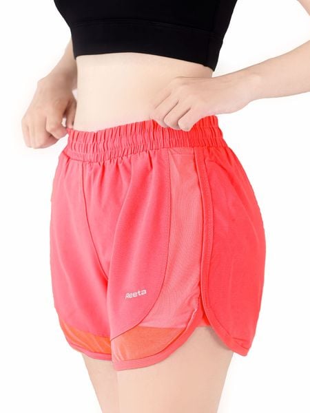 Quần short đùi thể thao nữ phối lưới Reeta A2288