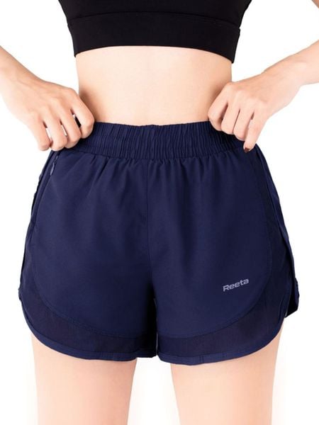 Quần short đùi thể thao nữ phối lưới Reeta A2288