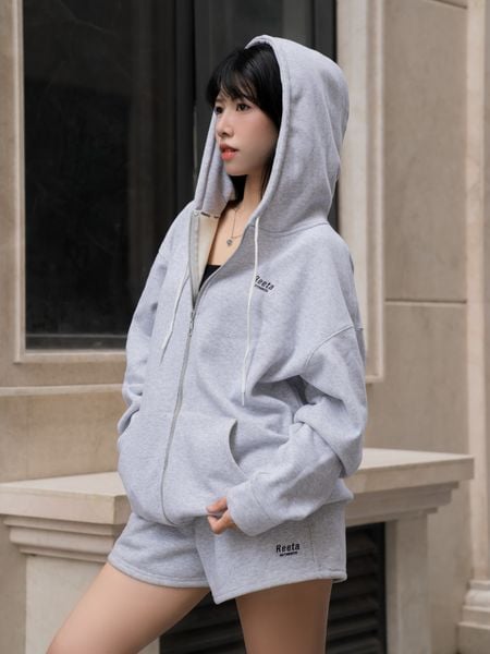 Áo khoác nỉ lông cáo Reeta A3043
