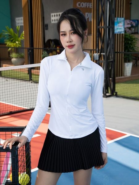 Áo polo tay dài cổ dây kéo Reeta A3050