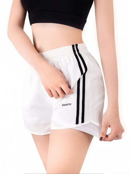Quần short thể thao nữ phối sọc Reeta A2311