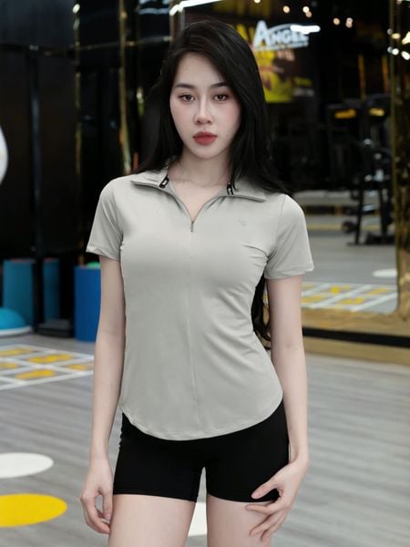 Áo polo nữ Reeta cổ dây khoá kéo A3038