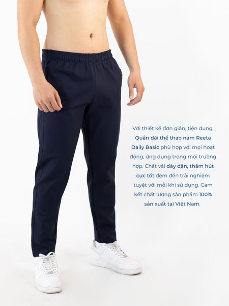 Quần dài thun phom suông nam Reeta A2175