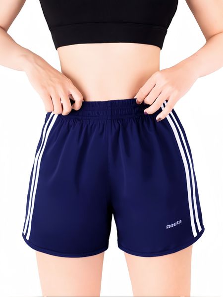 Quần short thể thao nữ phối sọc Reeta A2311