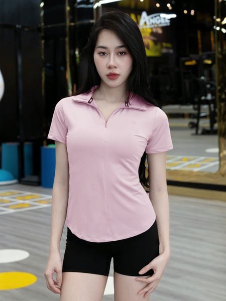 Áo polo nữ Reeta cổ dây khoá kéo A3038