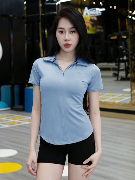 Áo polo nữ Reeta cổ dây khoá kéo A3038
