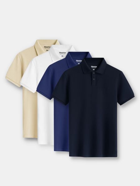 Áo polo nam Pique Cotton Reeta A2105