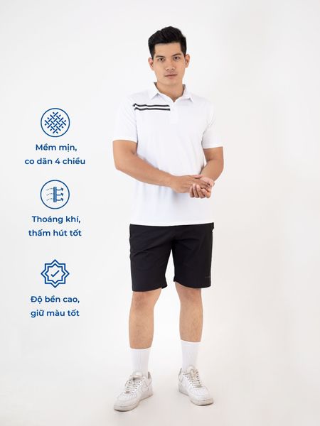 Áo polo nam 2-Stripes Reeta A1790