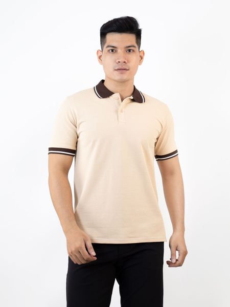 Áo polo cotton nam Mix Stripes Reeta A2202