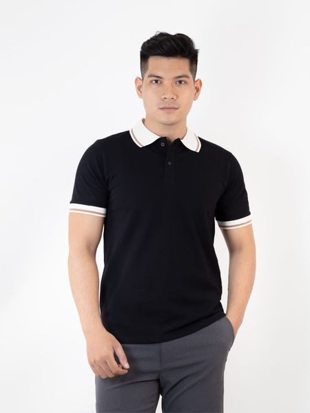 Áo polo cotton nam Mix Stripes Reeta A2202