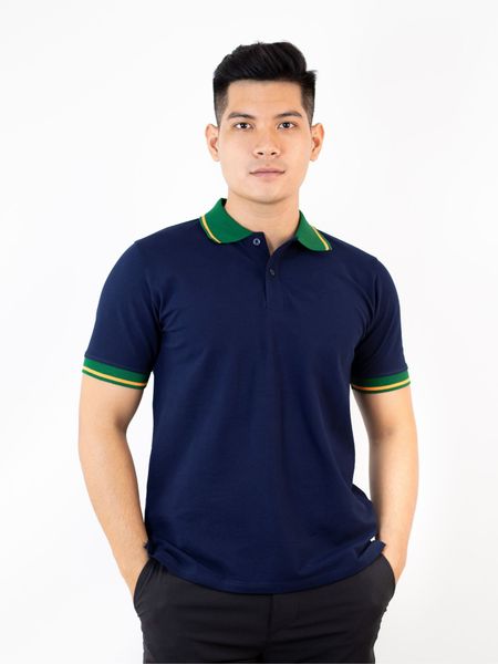 Áo polo cotton nam Mix Stripes Reeta A2202