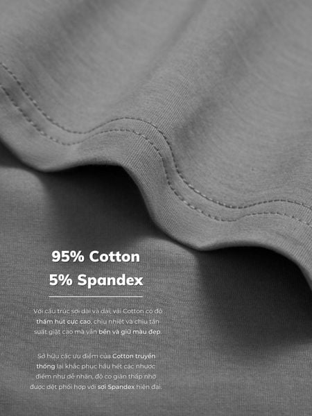 Áo thun cotton nam Compact Reeta A2155