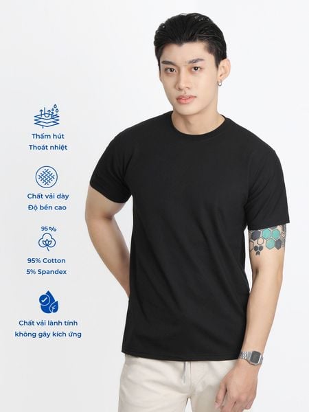 Áo thun cotton nam Compact Reeta A2155