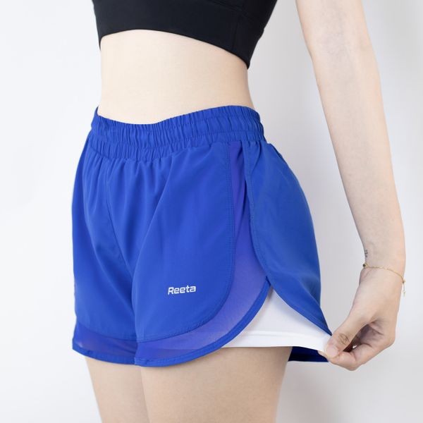 Quần short thể thao nữ phối lưới Reeta - A1838