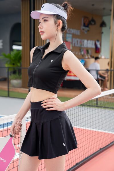 Áo Croptop dây kéo Reeta A3081