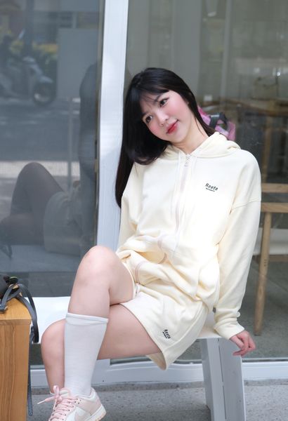 Áo khoác nỉ lông cáo Reeta A3043