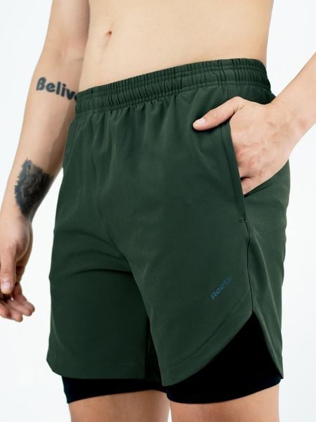 Quần short thể thao 2 lớp nam Reeta A2130