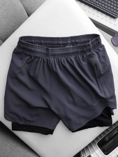 Quần short thể thao 2 lớp nam Reeta A2130