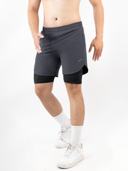Quần short thể thao 2 lớp nam Reeta A2130