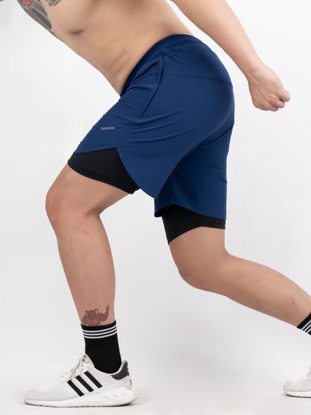 Quần short thể thao 2 lớp nam Reeta A2130