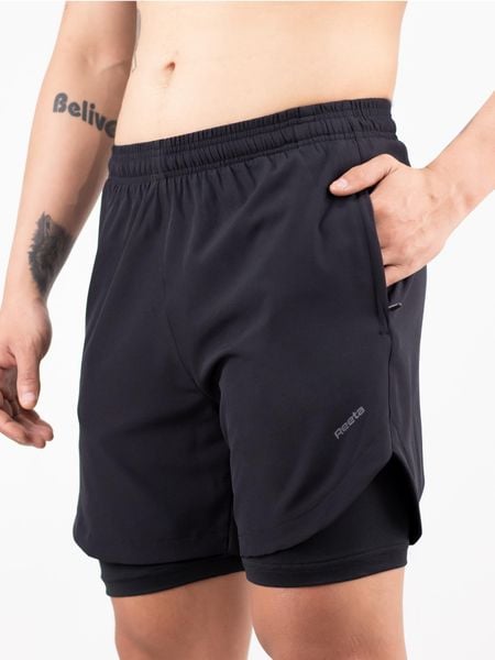 Quần short thể thao 2 lớp nam Reeta A2130