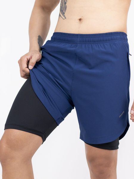 Quần short thể thao 2 lớp nam Reeta A2130
