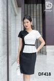  Đầm Peplum xếp ly 