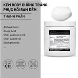  Kem Body Dưỡng Phục Hồi Trắng Da Chuyên Sâu ban đêm 