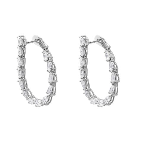 Bông Tai Bạc SV925 đính Gioialite Calista 05WCZOR5467