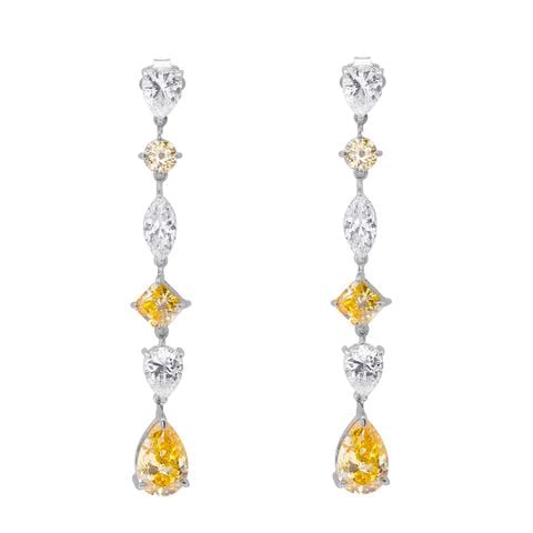 Bông Tai Bạc SV925 đính Gioialite Calista 05WCZOR5609
