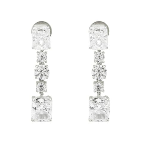 Bông Tai Bạc SV925 đính Gioialite Calista 05WCZOR5723