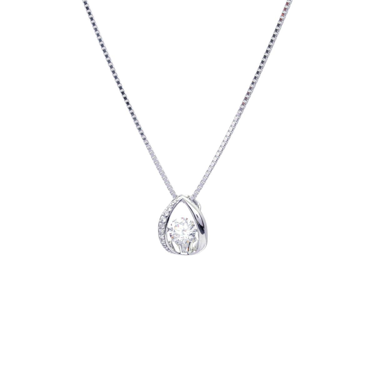  Mặt Dây Dancing Stone Vàng K10WG đính CZ Calista 10WCZCZM60169 