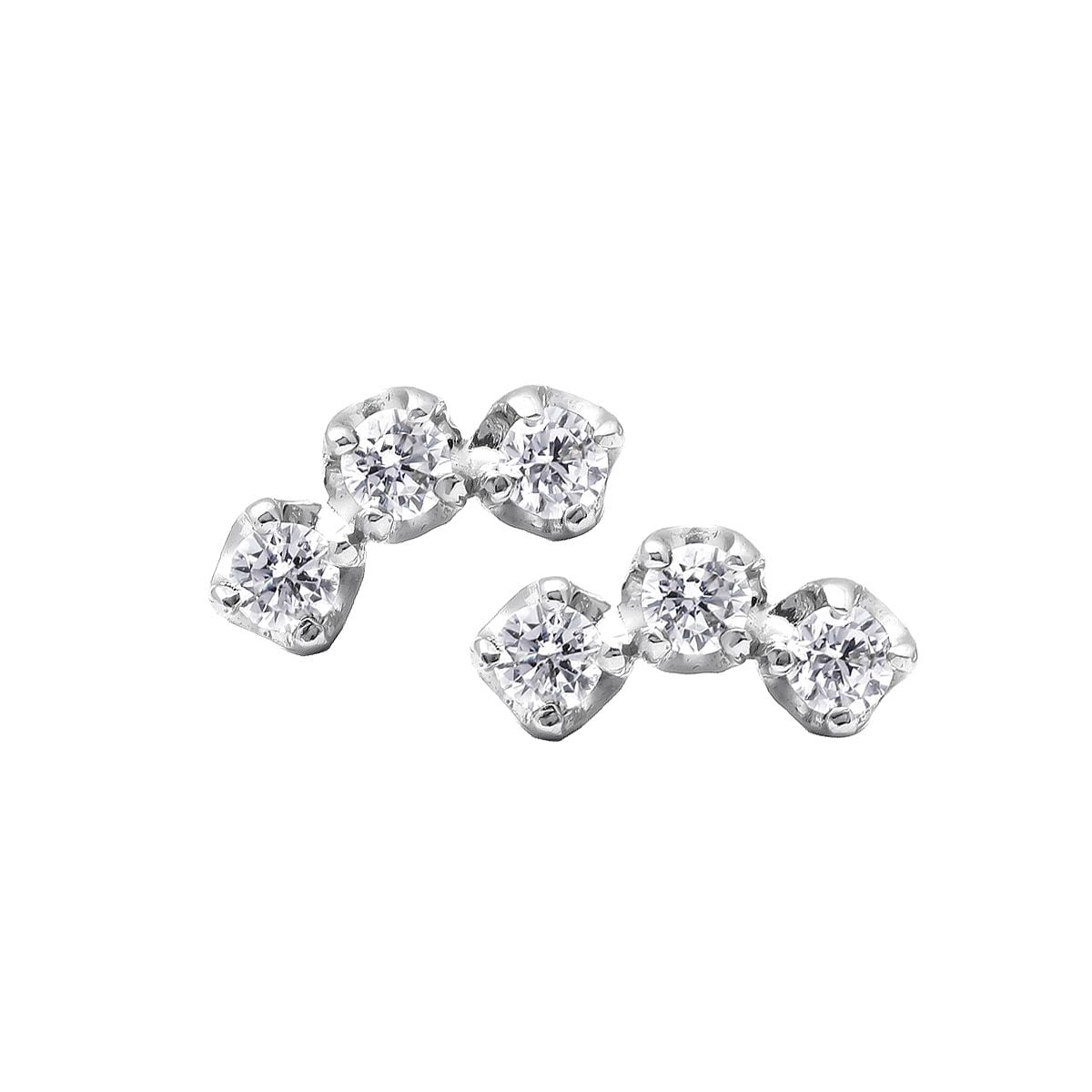  Bông Tai Vàng K10WG đính CZ Calista ABPE05338 