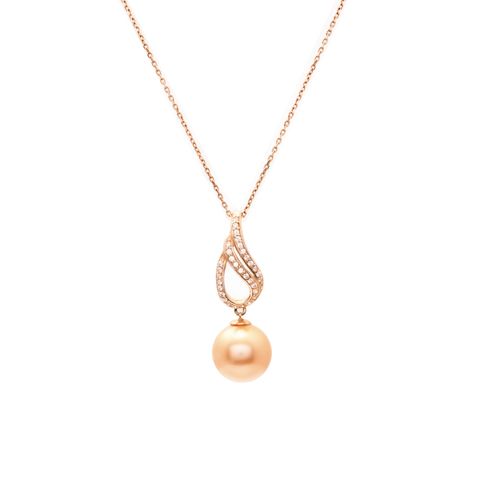 Mặt Dây Vàng K14YG đính Ngọc trai Southsea Calista ADPD04870