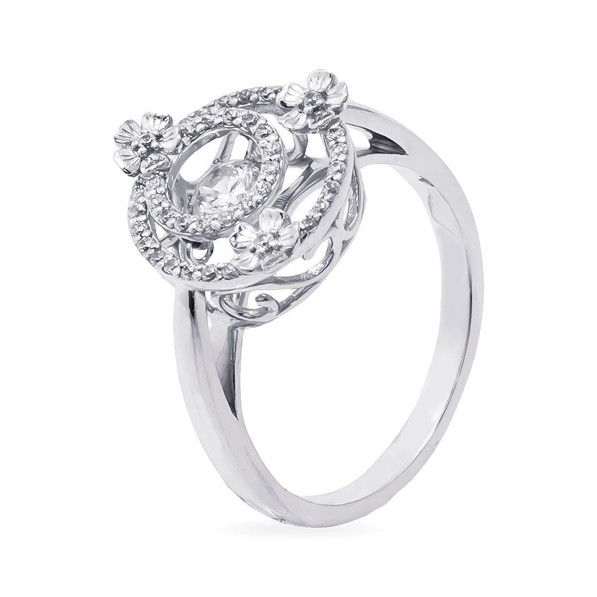  Nhẫn Vàng K14WG đính CZ Calista ERG70080 