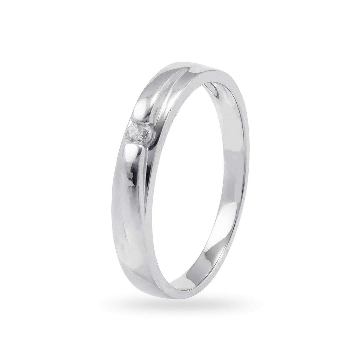  Nhẫn Cưới Vàng K14WG đính CZ Calista ERG80150 