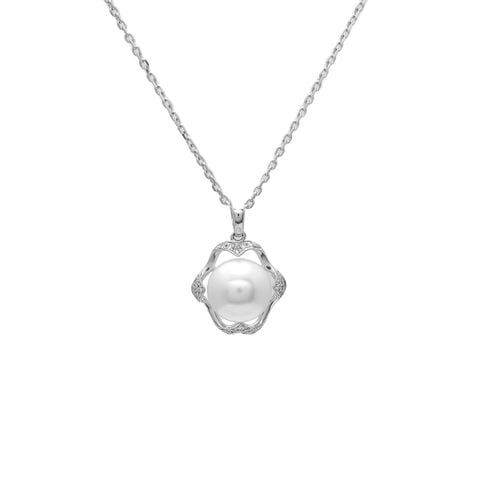 Mặt Dây Vàng K18WG gắn Ngọc trai Freshwater Calista LHPD000019.NK