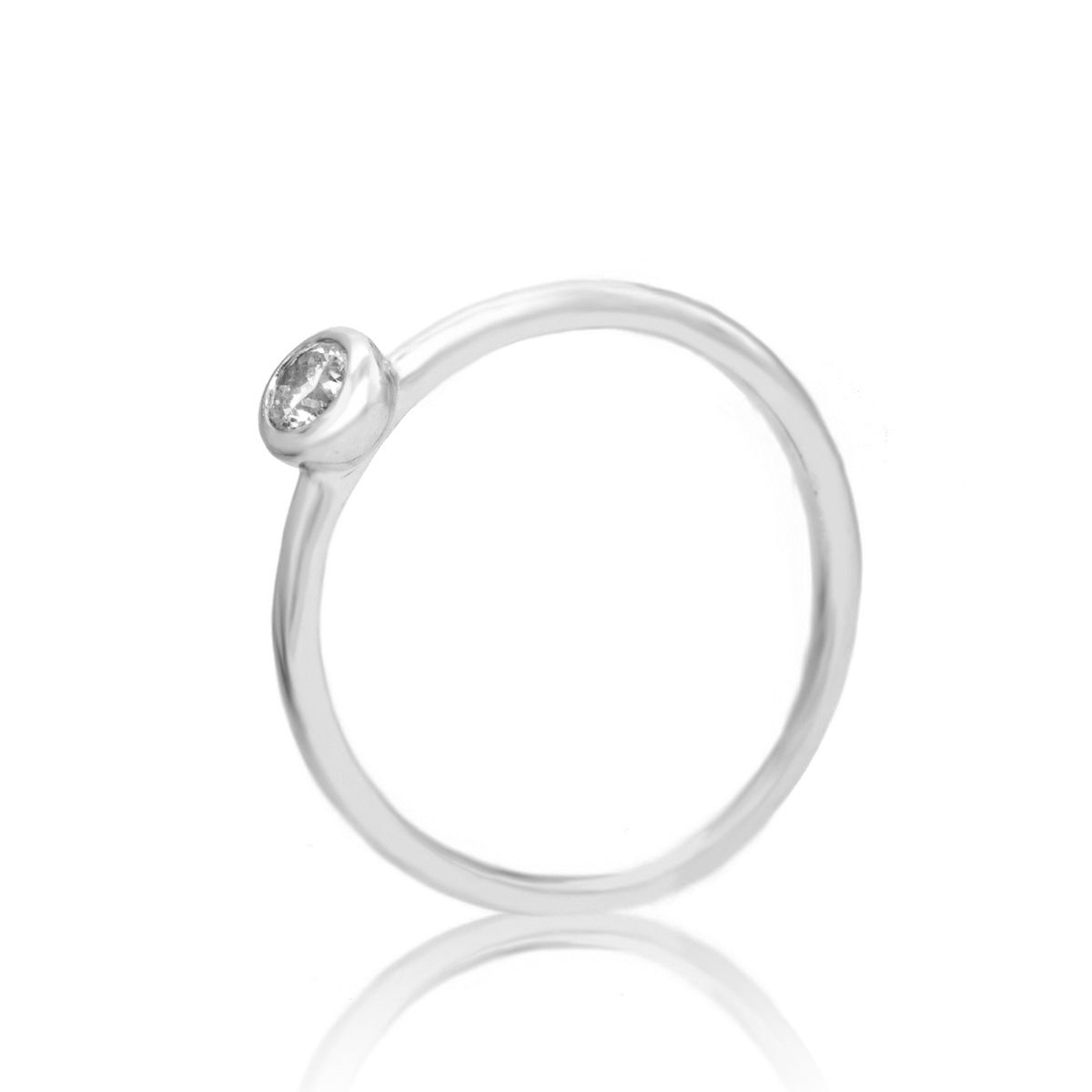  Nhẫn Vàng K10WG đính CZ Calista ABRG60048 