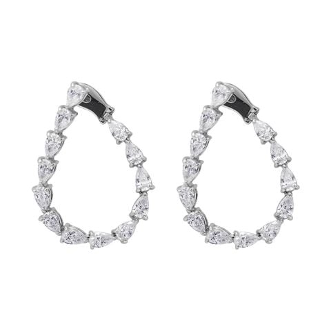 Bông Tai Bạc SV925 đính Gioialite Calista 05WCZOR5467