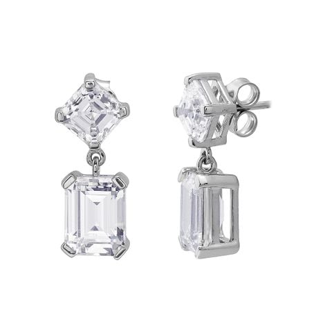 Bông Tai Bạc SV925 đính Gioialite Calista 05WCZOR5473