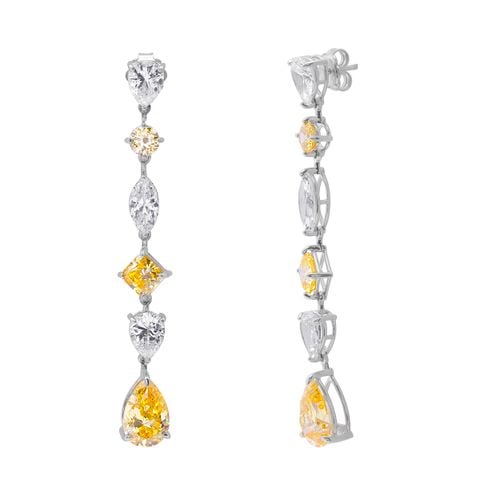 Bông Tai Bạc SV925 đính Gioialite Calista 05WCZOR5609